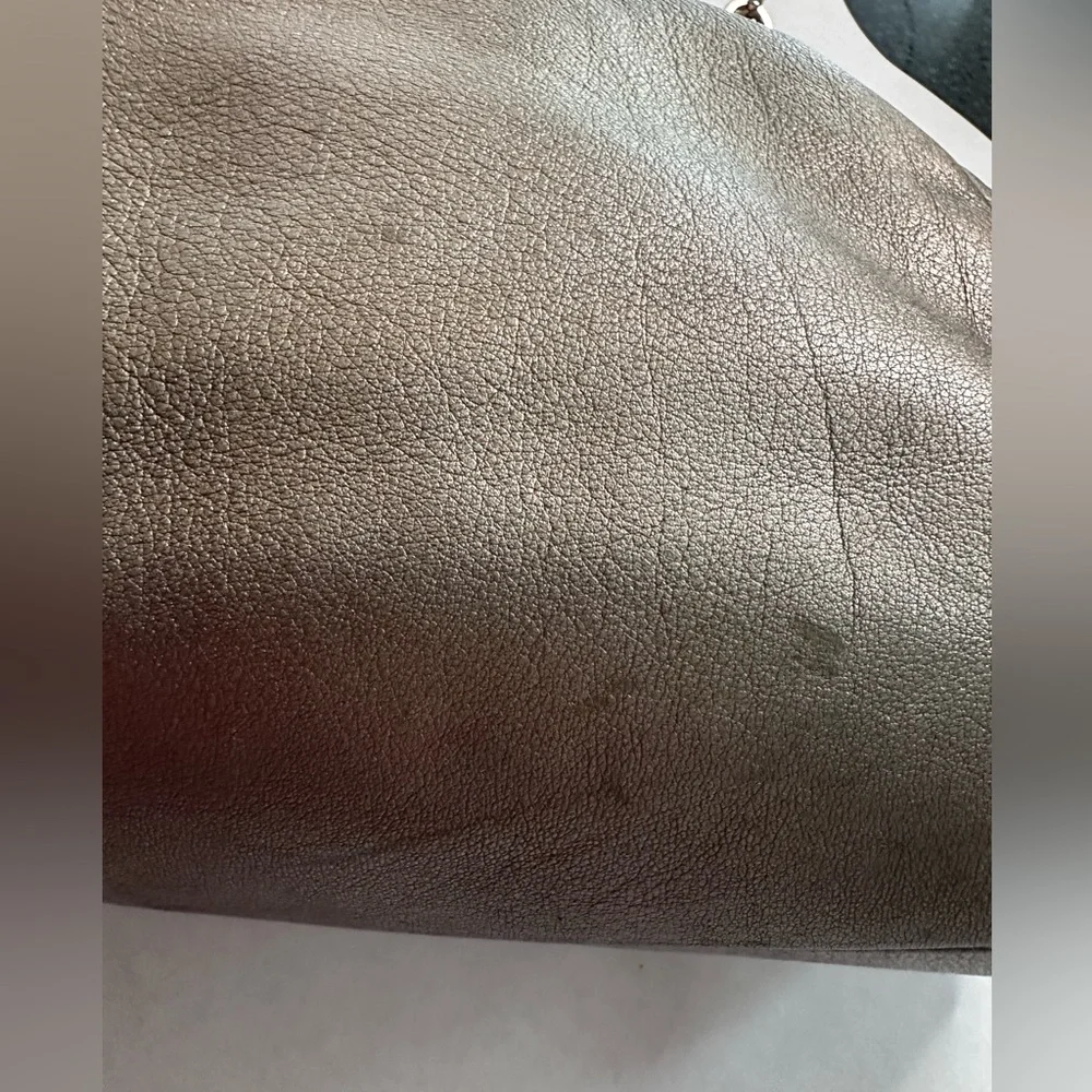 Coach Madison Phoebe Bronze Metallic Triple Compartment Large Bag with Hangtag
